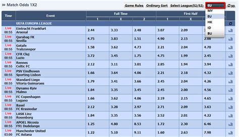 online game betting odds